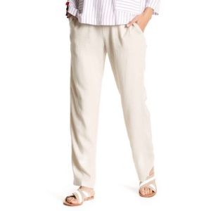 Cream linen beach pants!