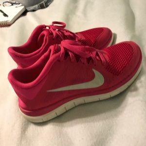 Pink Nike free runs!