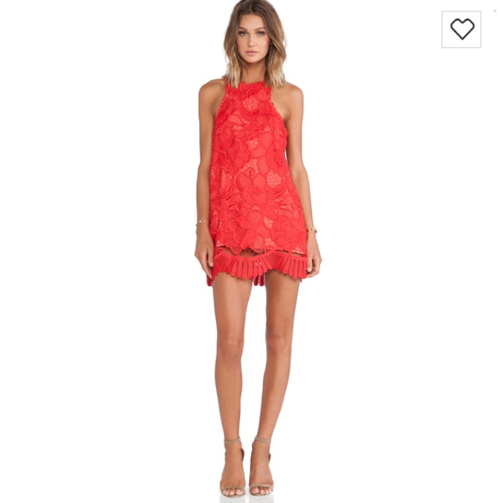 Lovers + Friends Caspian Shift dress in coral