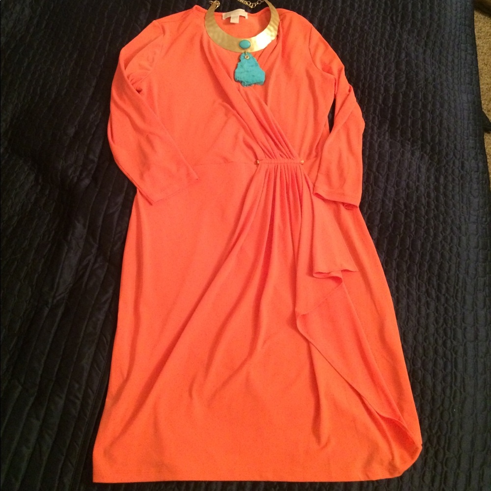 Coral/orange Michael Kors Dress