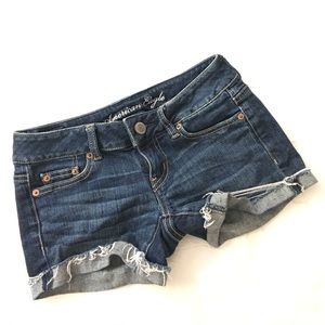 american eagle cut off shorts size 00