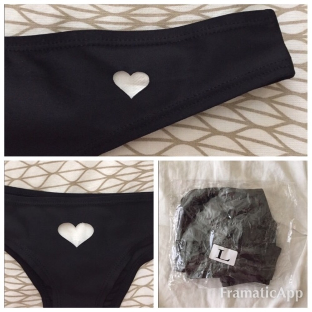 🔥SALE🔥Sexy 🖤Cheeky Bikini Heart Cutout Bottoms - Picture 4 of 4