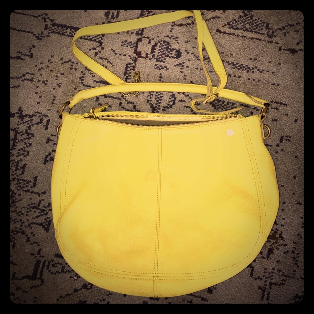 J. Crew yellow shoulder bag
