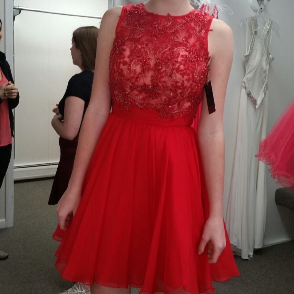 Red Homecoming dress! Size 2, worn once!