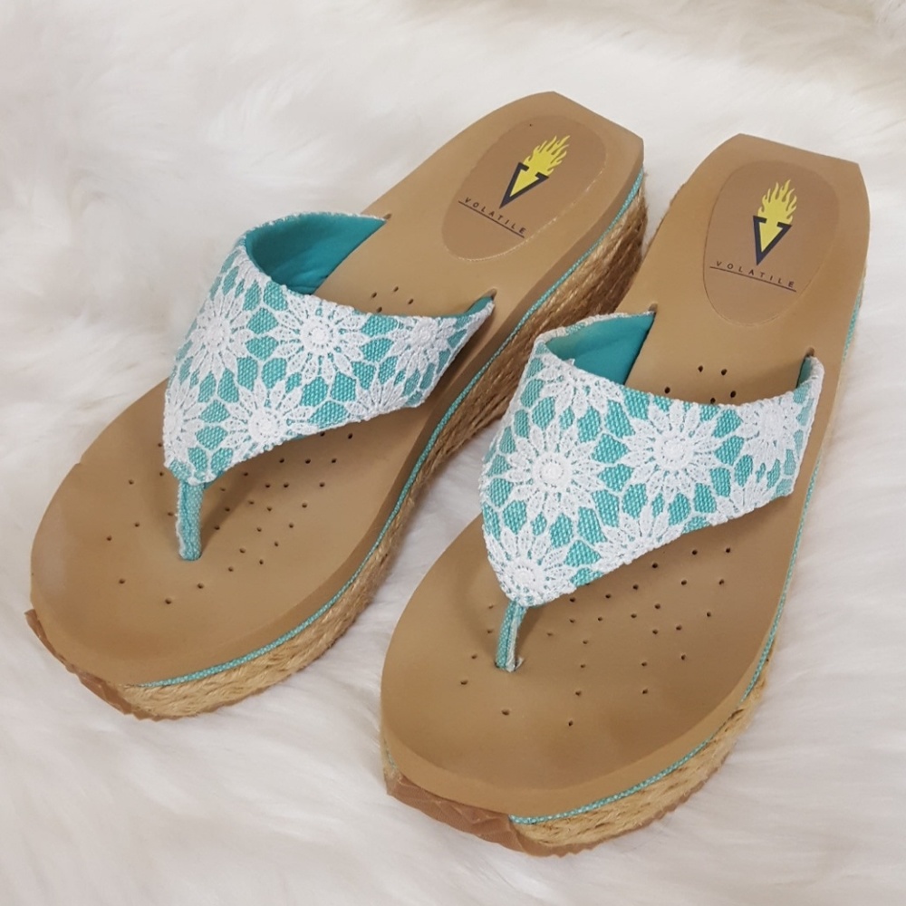 Volatile Wedge Sandals / Flip Flops