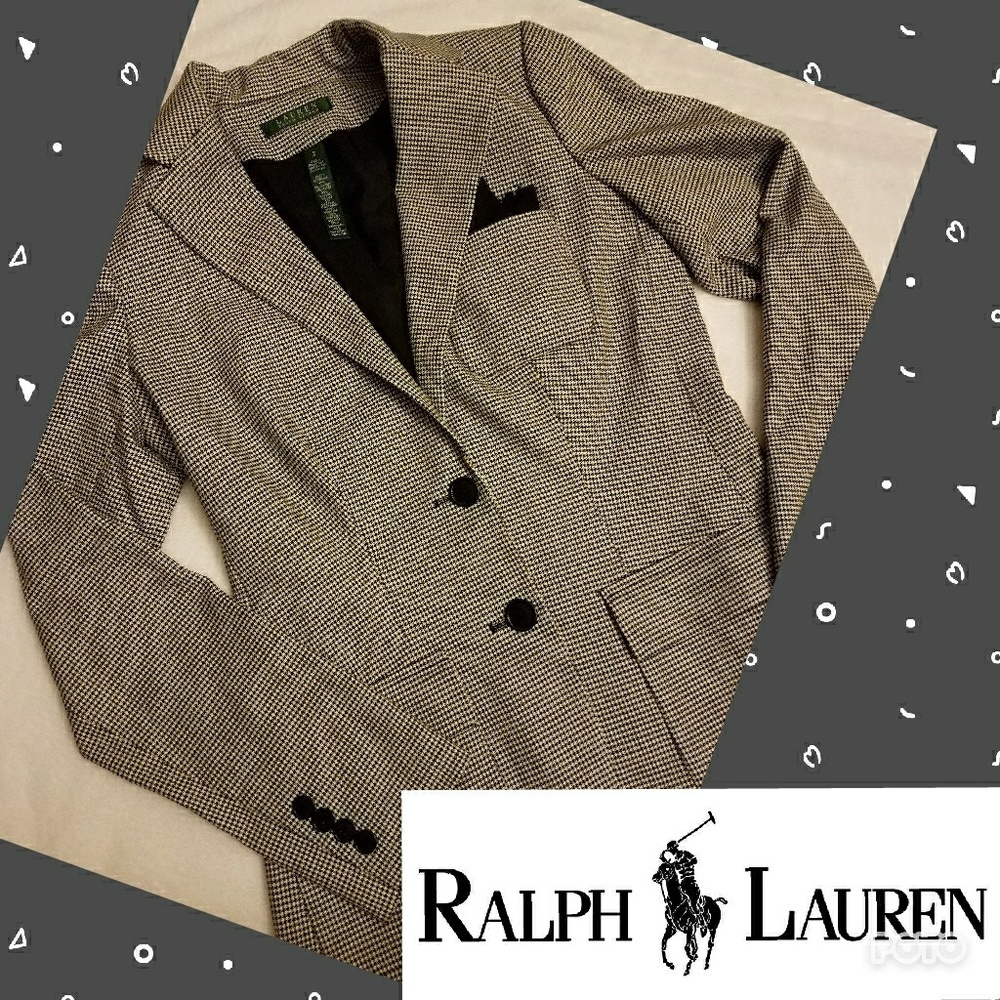 Ralph Lauren Women's NWT Houndstooth Jacket Sz 2 B