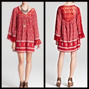 Red free people dress