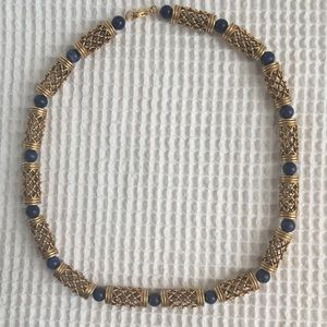 Gold and lapis necklace