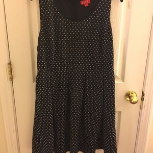 Size 16 black dress with white pattern