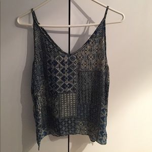 Paper Crane Blue Tank