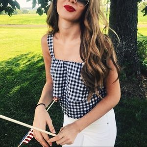 Madewell gingham tank top