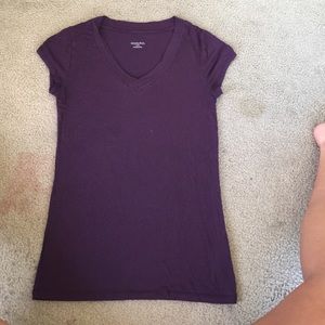 Purple v neck