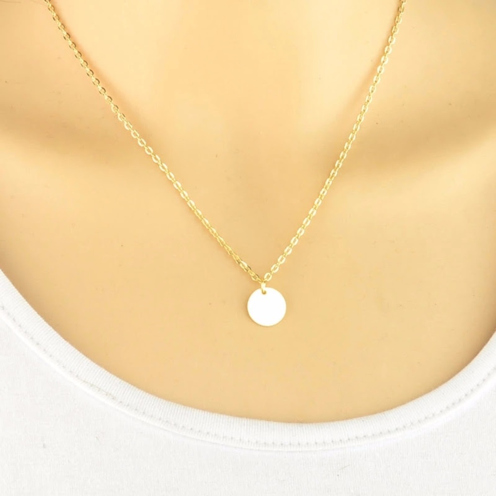 5 for $25 Minimalist Medallion Necklace - Picture 1 of 3