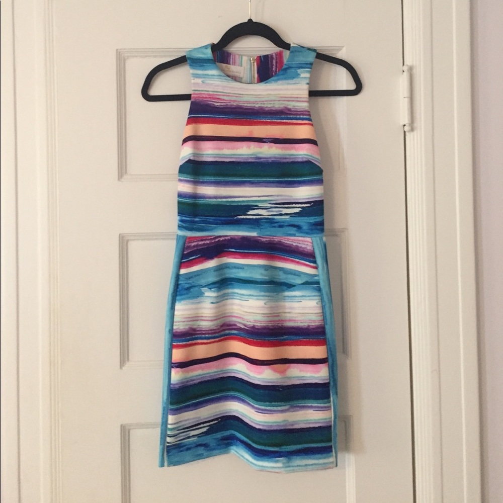 Amanda Uprichard bodycon multi-color dress