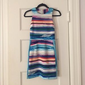 Amanda Uprichard bodycon multi-color dress