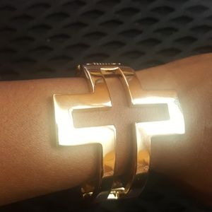 Cross Cuff Bracelet