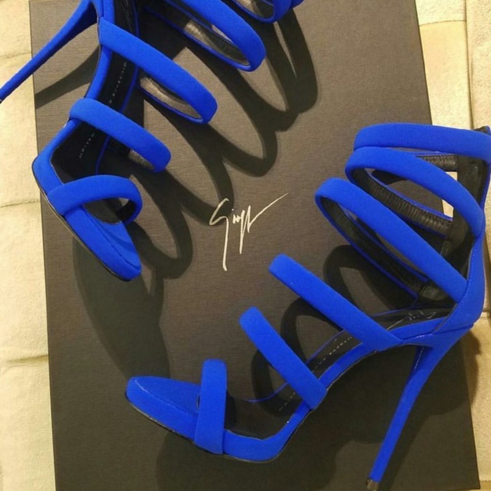 GIUSEPPE ZANOTTI - Chantal Blue Heels