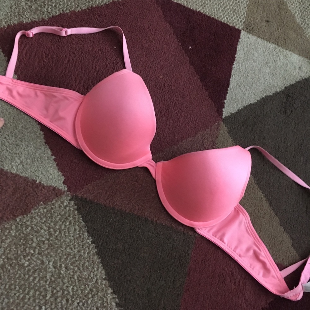 Pink bra