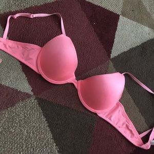 Pink bra