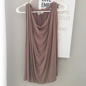 Michael Stars brown tank with adjustable neckline