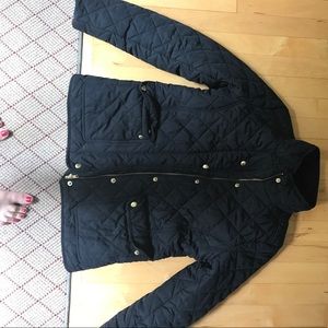 Black Quilted Jcrew Jacket
