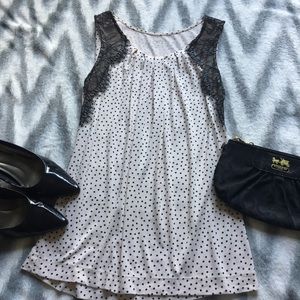 LOFT light pink lace tank