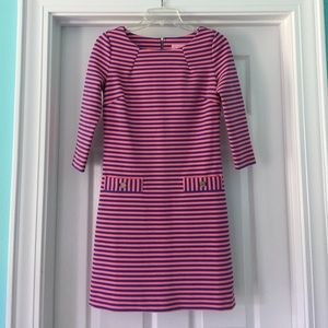 Lilly Pulitzer Charlene Shift Dress (Coral/Navy)