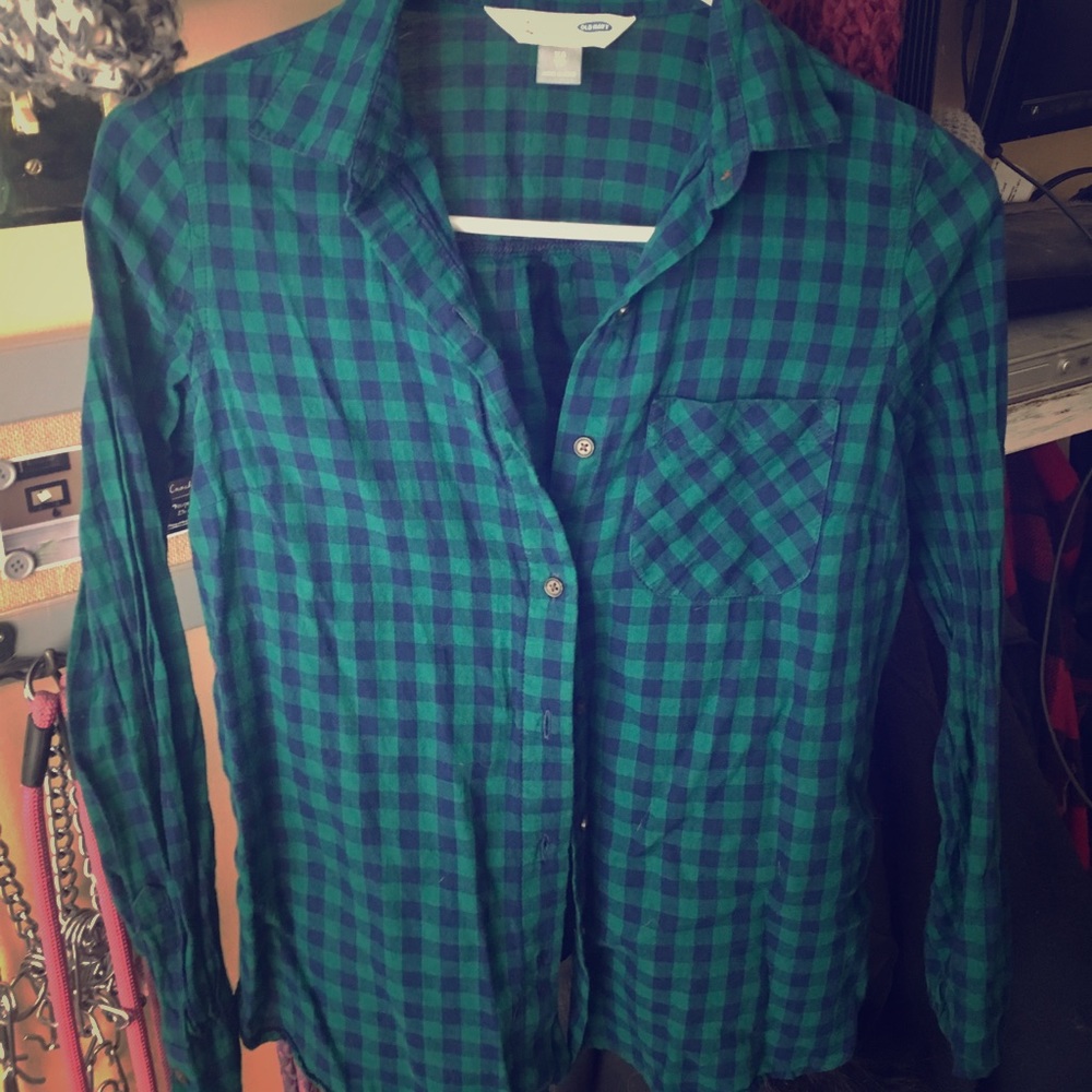 The classic green and blue flannel