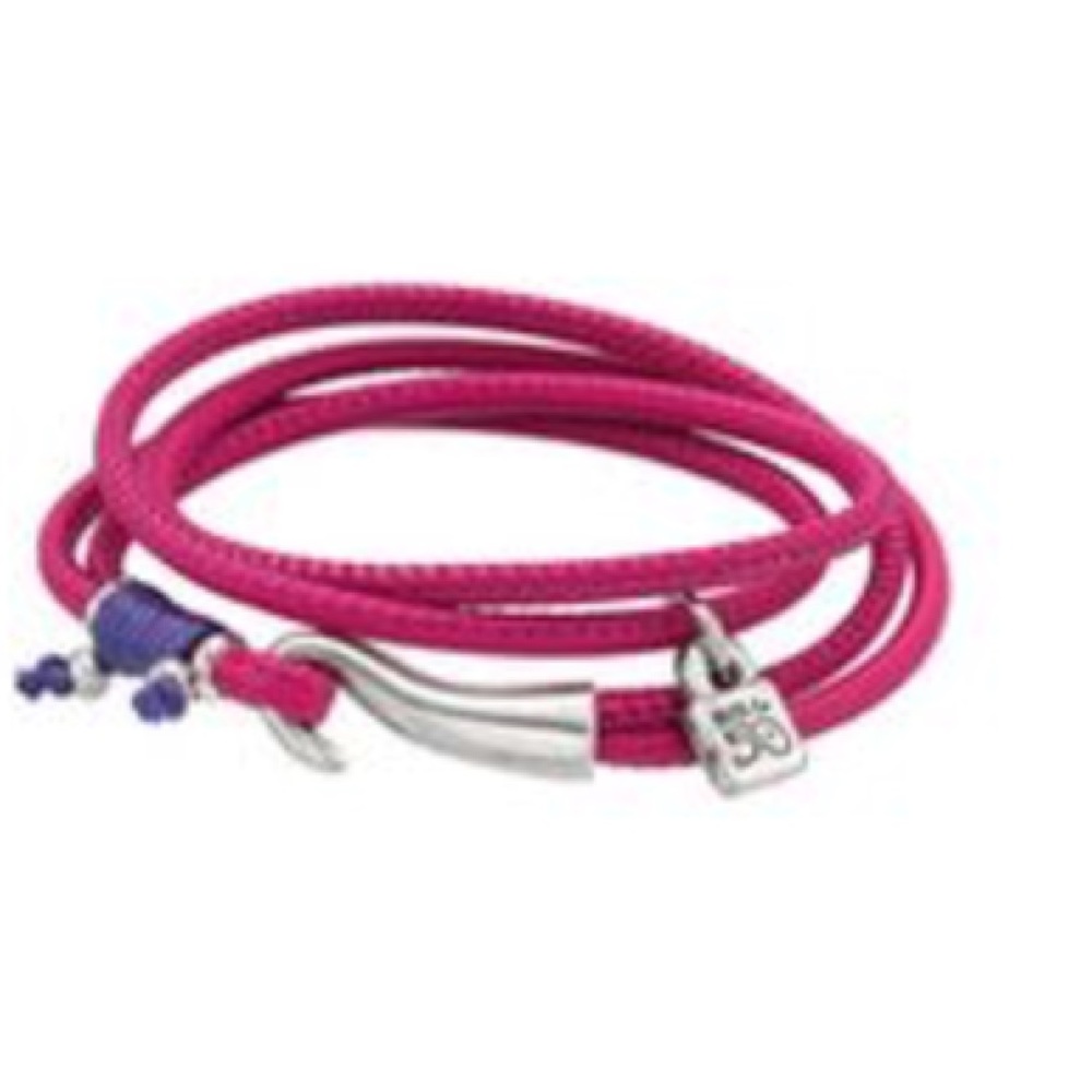 Uno De 50 Hot Pink Wrap Bracelet/ Necklace