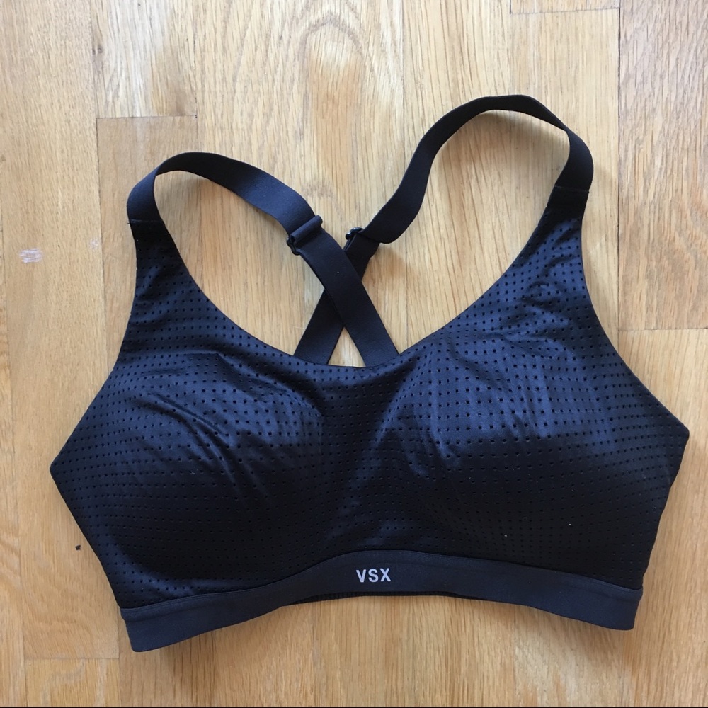 VSX Lightweight Sports Bra - 32D - Black Mesh
