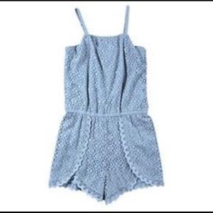 Girls Xhilaration Cinderella Blue Romper