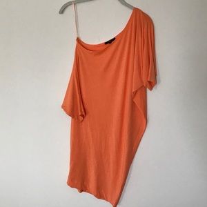 Coral Tart One Shoulder shirt
