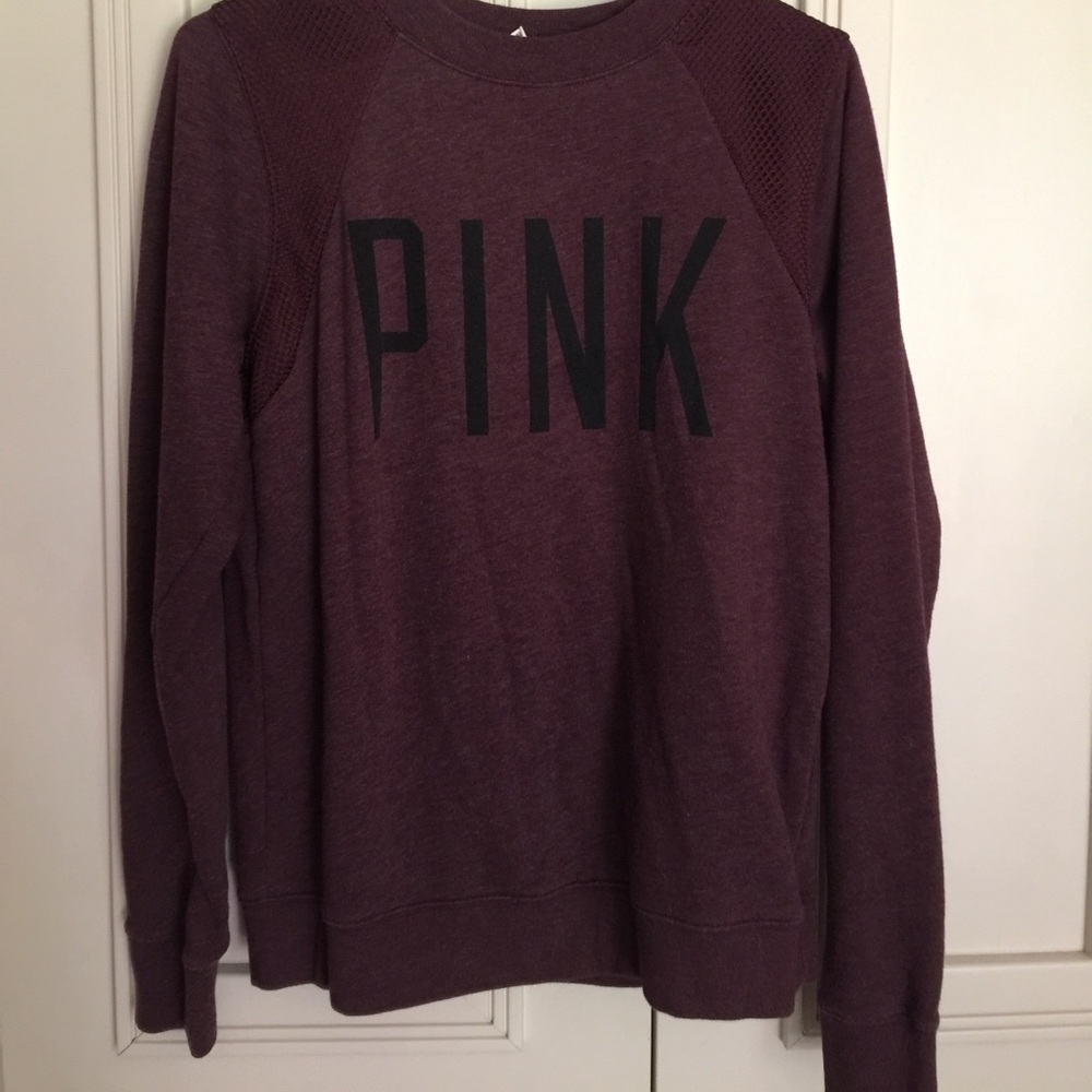 PINK Victoria Secret Maroon Pullover XS