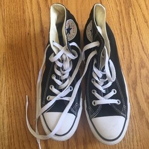 black high top converse