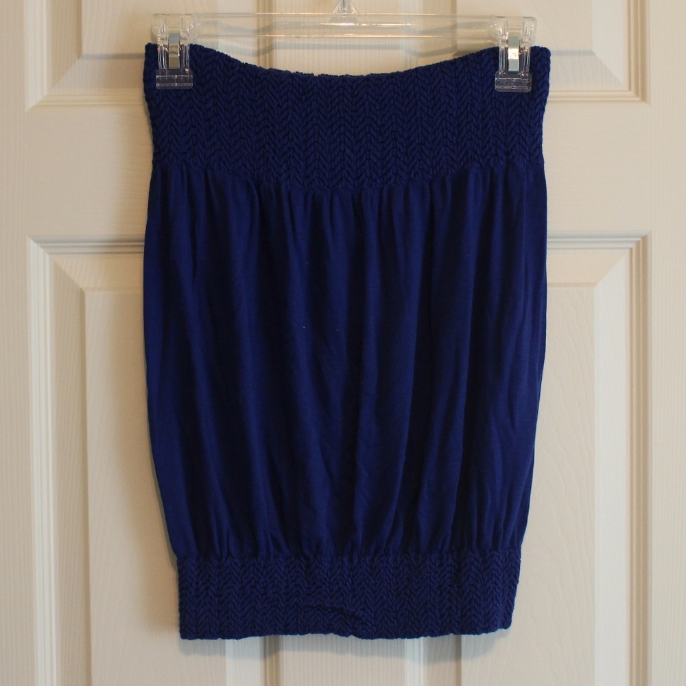 Navy Blue Tube Top