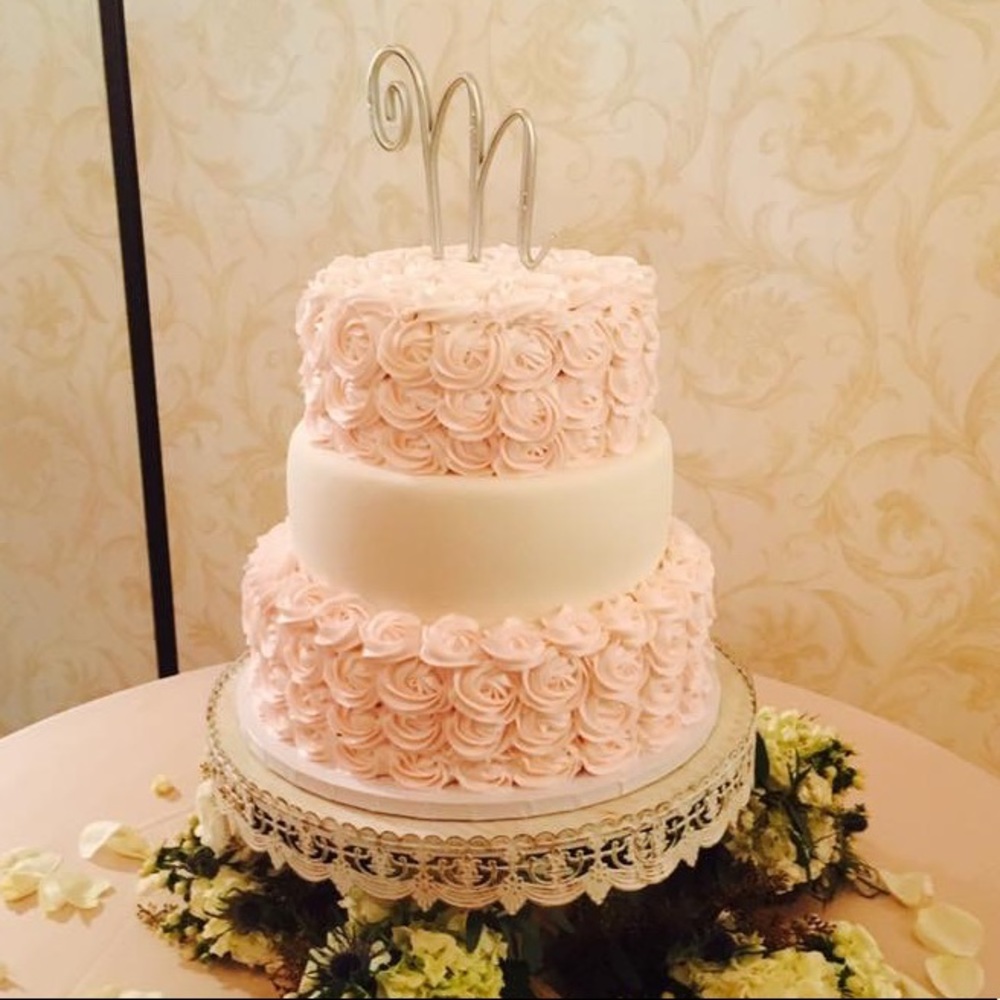"M" Cake monogram topper