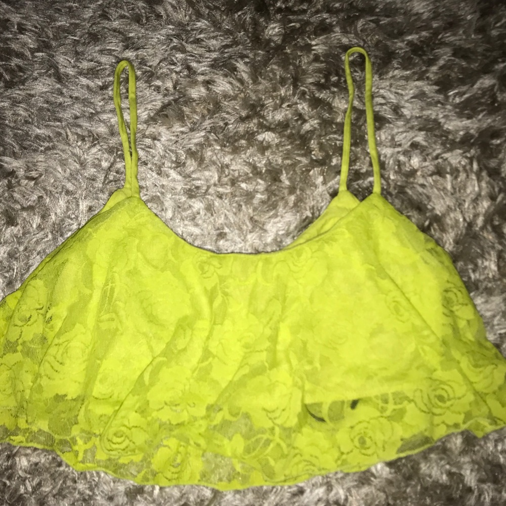 F21 Neon Crop Top