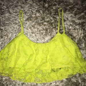 F21 Neon Crop Top