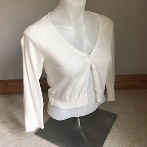 Simple white cardigan