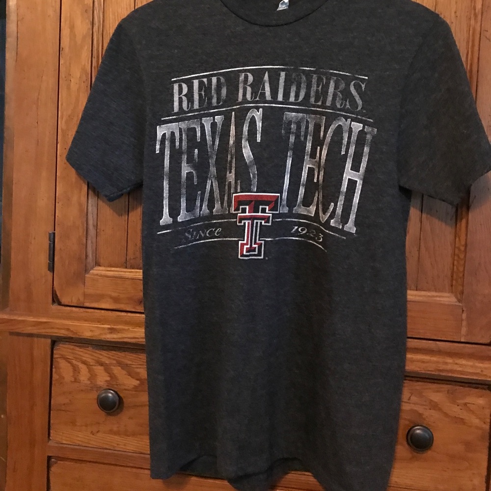 Vintage-Look Charcoal Texas Tech Red Raider Tee