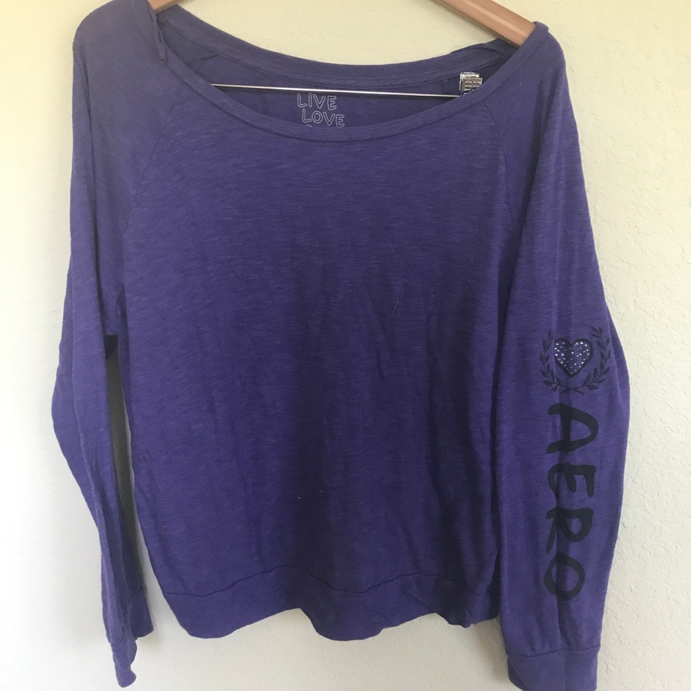 Dark purple long sleeve shirt