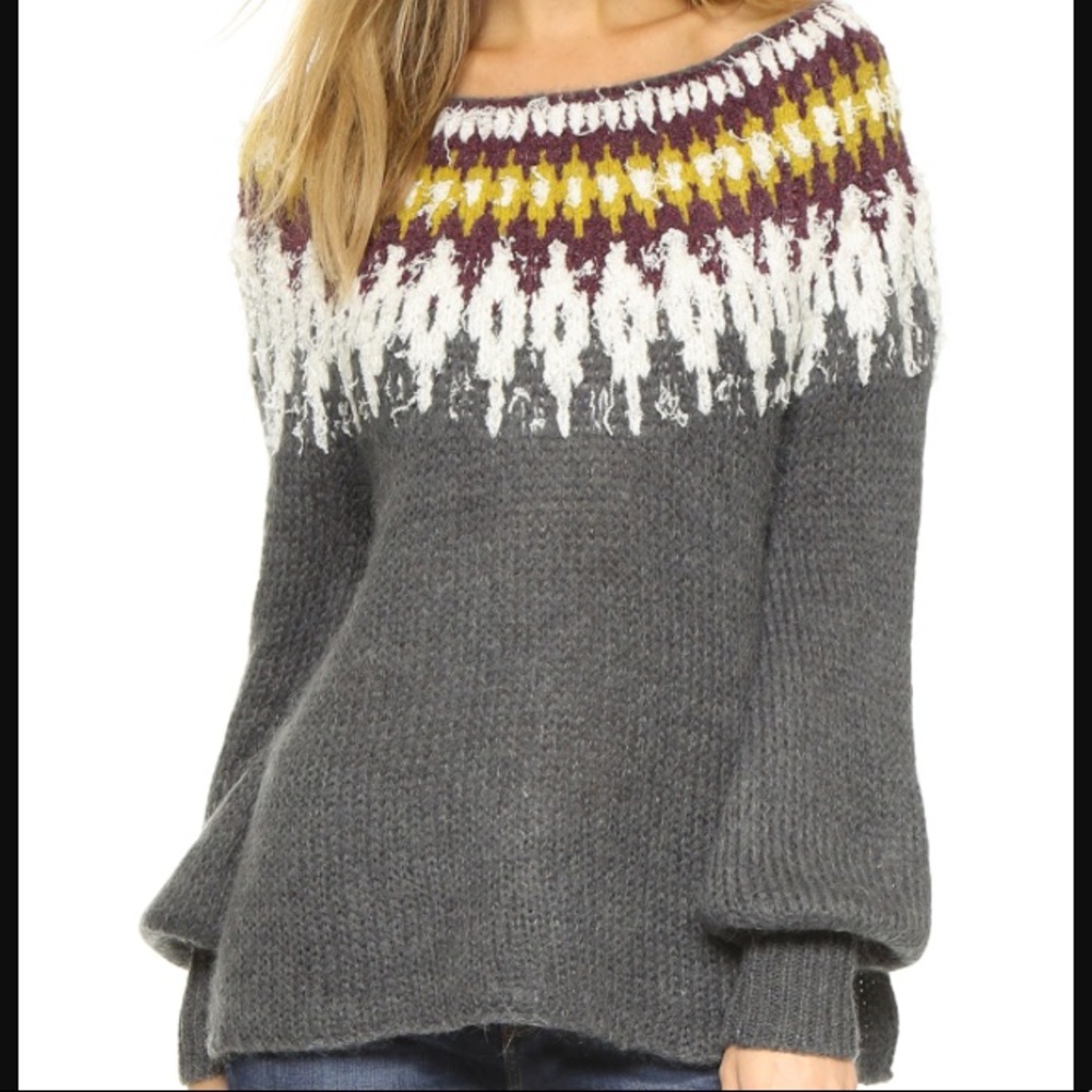 Free people Baltic fair isle sweater