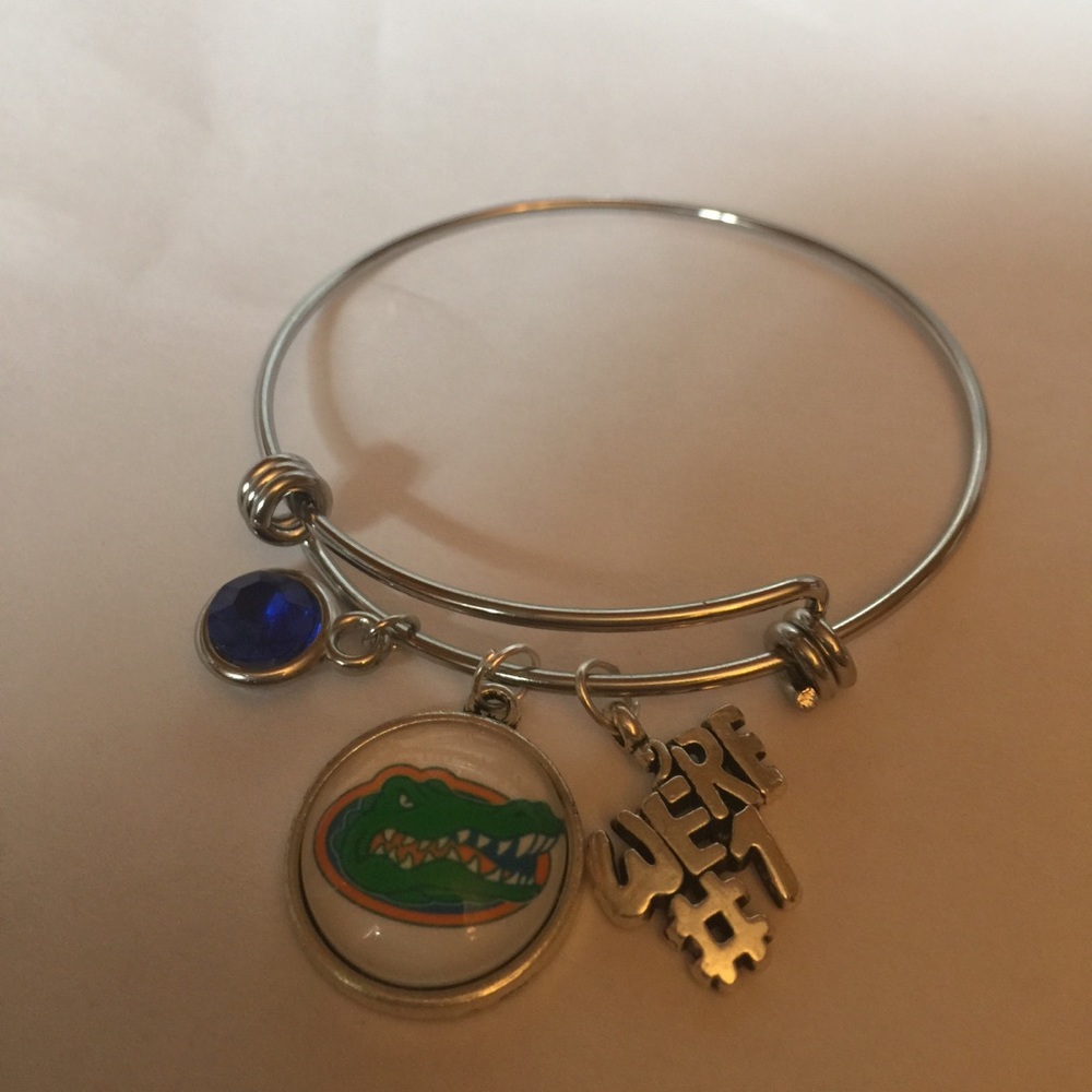 Florida Gators charm bangle bracelet