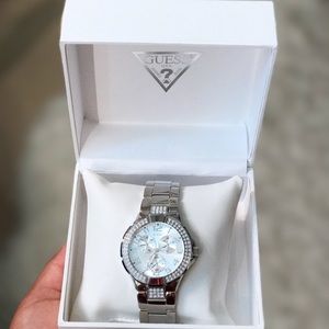 Guess Silver Watch (glitzy)