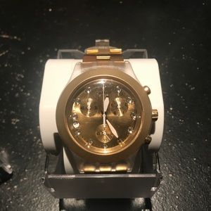 Gold Swatch Watch