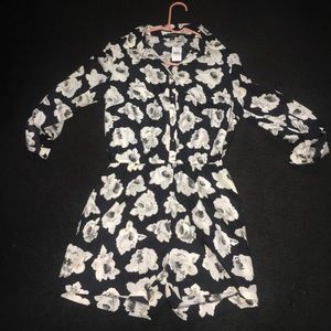 FLORAL ANN TAYLOR ROMPER