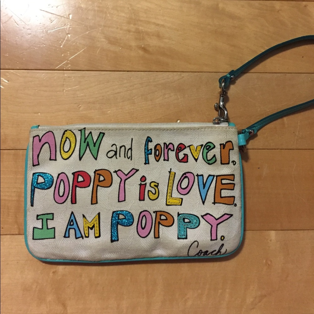 Coach Poppy Wristlet
