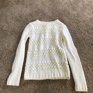 Kids knitted cream sweater