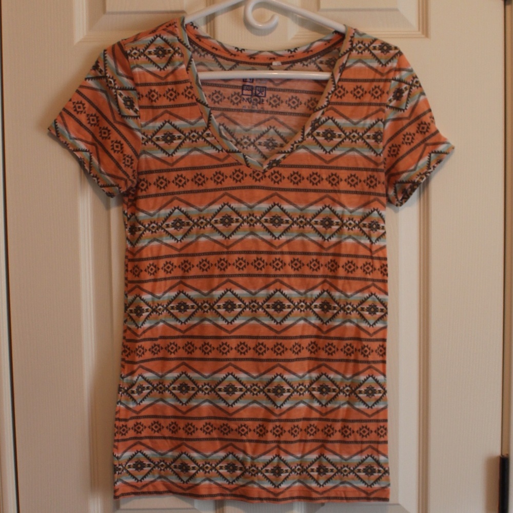Aztec Print Tee