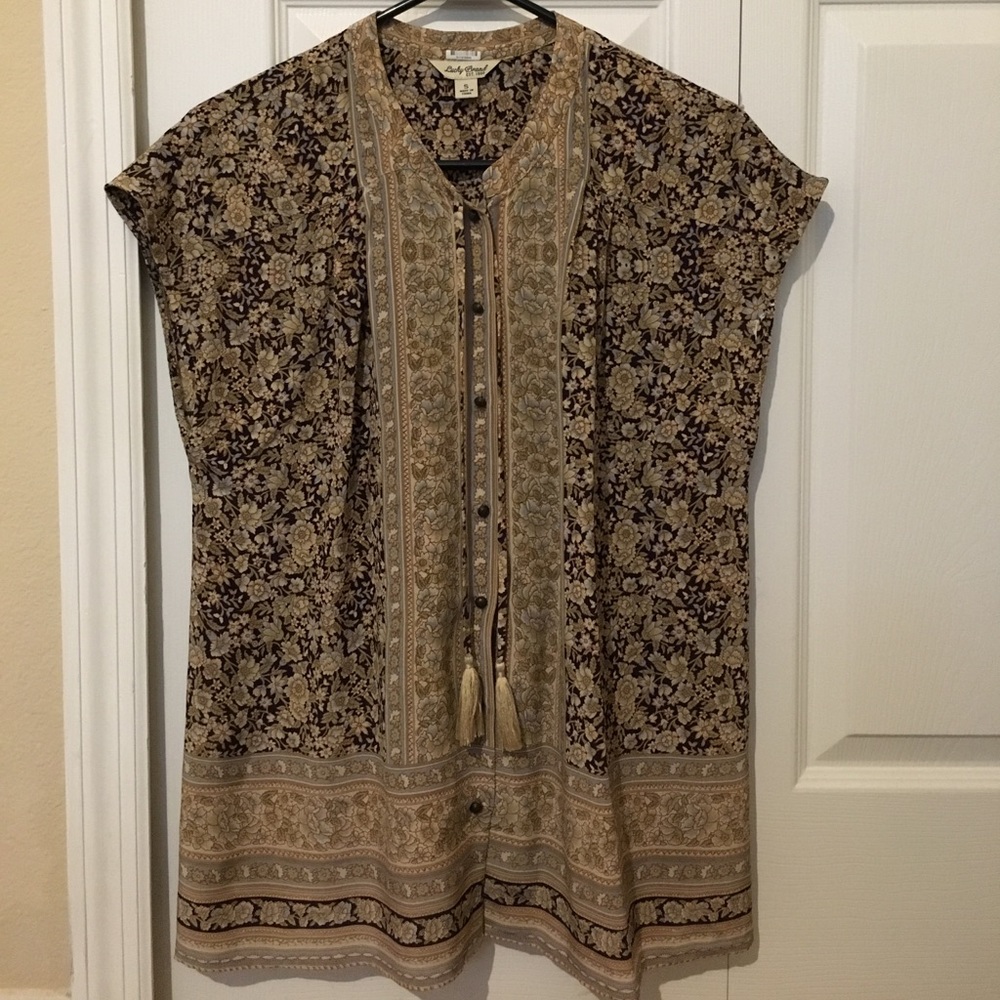Lucky Brand button-up floral top